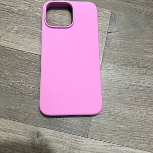 ORNARTO Pink Silicone iPhone 12 Pro Max Case